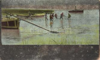 Balaton halászat (fa)