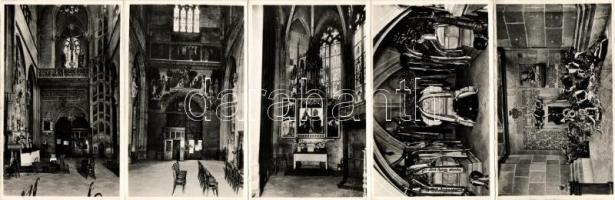 Felvidék - 3 db régi képeslap + egy 5 képeslapot tartalmazó régi leporrelo (Kassa)