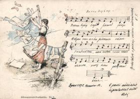 2 db régi Kottás képeslap