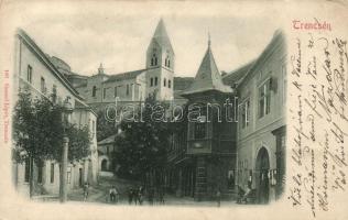 Trencsén - 3 db régi városképes lap