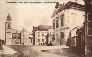 Veszprém - 7 db régi városképes lap