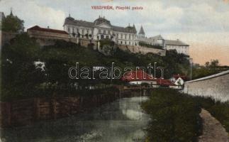 Veszprém - 7 db régi városképes lap