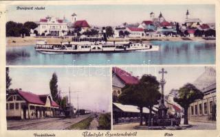 Szentendre vasútállomással (hátoldal sérült) T3