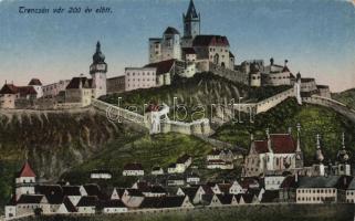 Trencsén castle 200 years ago