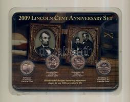USA 2009. 1c (4x) Lincoln cent évforduló szett T:1
USA 2009. 1 cent (4x) Lincoln cent anniversary se...