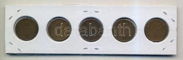 USA 1948S 1c + 1949S 1c + 1950S 1c + 1954S 1c + 1955S 1c T:2-,3
USA 1948S 1 cent + 1949S 1 cent + 19...