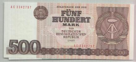 NDK 1985. 200M + 500M T:I GDR 1985. 200 Mark + 500 Mark C:Unc