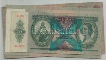 1930-41. 10P ,20P, 50P, 100P mindegyik hamis nyilaskereszt felülbélyegzéssel T:II,III+