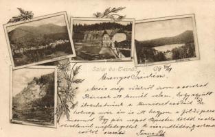 1899 Tusnád with railway station