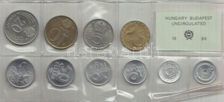 1984. 2f-20Ft 9db klf, érmés forgalmi sor fóliatokban T:1