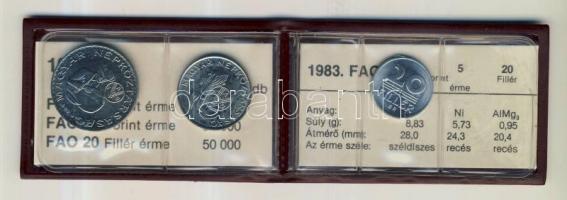 1983 "FAO" sor 20f, 5Ft, 10Ft eredeti plasztikcsomagolásban, tanúsítvánnyal T:BU