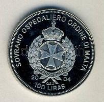 Máltai Lovagrend 2004. 100L "Magyarország az EU-ban" T:PP Sovereign Order of Malta 2004. 100 Liras "Hungary in the EU" C:PP