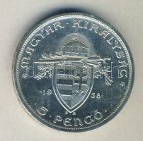 1938. 5P Ag "Szent István" T:2
