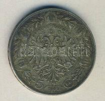 Ausztria 1909. 5K Ag T:3
Austria 1909. 5 Corona Ag C:F