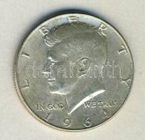 USA 1964. 1/2$ Ag "Kennedy" T:2-/2 USA 1964. 1/2 Dollar "Kennedy" C:VF/XF
