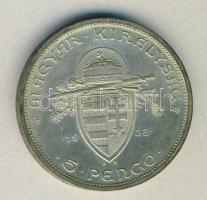 1938. 5P Ag "Szent István" T:2-