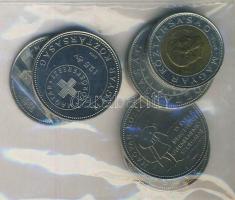 2002. 100Ft "Kossuth" + 2004-2007. 50Ft 5db klf emlékverete T:2