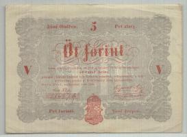 1848. 5Ft "Kossuth bankó" T:II-/III+