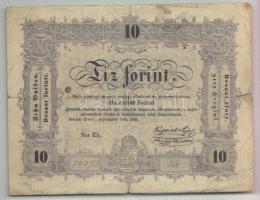 1848. 10Ft "Kossuth bankó" T:III-