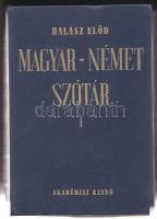 1976 Halász Előd: Magyar-Német szótár I-II. kötet, Akadémia Kiadó, Bp., egészvászon kötésben, jó állapotban