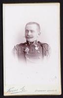 1898 Pozsonyi csendőr keményhátú fotó 6,5x10,5cm