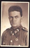 cca 1940 II. világháborús magyar csendőr fotó 13x8cm