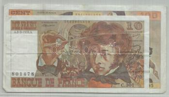 Franciaország 1978. 10Fr + 1985. 100Fr T:II-,III France 1978. 10 Francs + 1985. 100 Francs C:VF,F