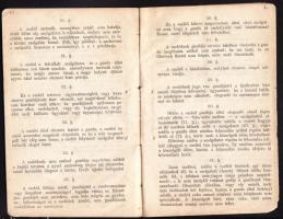 1871 Pestvárosi Cselédszabály magyar és német nyelven, kissé megviselt állapotban