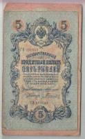 Oroszország 1909-12. 5R + 10R szign.:Konshin T:III &lt;br/&gt;Russia 1909-12. 5 Rubles + 10 Rubles sign.:Konshin C:F