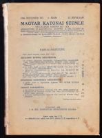 1936 Magyar Katonai Szemle VI. évfolyam 11. szám, M. Kir. Honvédelmi Minisztérium kiadása + 1937 A p...