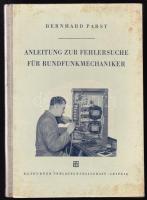 1956 Segédlet a rádiótechnikai hibakereséshez, német nyelvű kézikönyv, 346 szöveg közti ábrával, félvászon kötésben