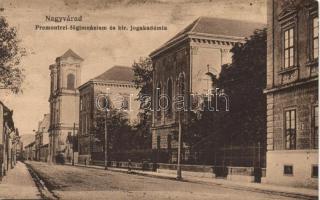 Nagyvárad grammar school, law school (fa)