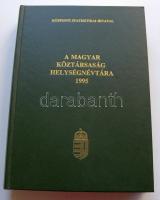 1995 A Magyar Köztársaság Helységnévtára, kiadja a Központi Statisztikai Hivatal, Bp, kiadói műbőr kötésben, jó állapotban
