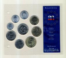 Szlovénia 1992-2004. 10s-50T 9klf darab "Az utolsó Tolár forgalmi pénzek" szettben T:1
Slo...