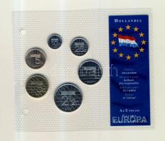 Hollandia 1996-2001. 5c-5G 6klf darab "Az utolsó Gulden forgalmi pénzek" szettben T:PP
Net...