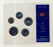 Norvégia 2006. 50ö-20K 5klf darab "Az utolsó Korona forgalmi pénzek" szettben T:1
Norway 2...