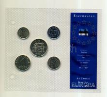 Észtország 1992-2003. 10s-5K 5klf darab "Az utolsó Korona forgalmi pénzek" szettben T:1
Es...