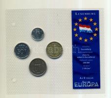 Luxemburg 1980-1990. 1Fr-50Fr 4klf darab "Az utolsó Frank forgalmi pénzek" szettben T:2,2-...