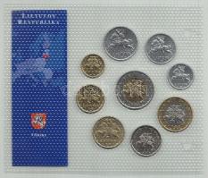 Litvánia 1991-2001. 1c-5L 9klf darab "Az utolsó Litas forgalmi pénzek" szettben T:1
Lithua...