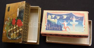 3db régi bonbonos doboz