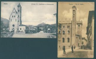 Trento - 2 db használatlan, háború előtti képeslap