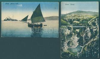 Fiume - 2 db használatlan háború előtti képeslap