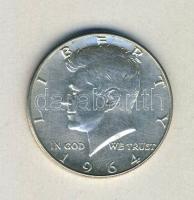 USA 1964. 1/2$ Ag "Kennedy" T:2 USA 1964. 1/2 Dollar "Kennedy" C:XF