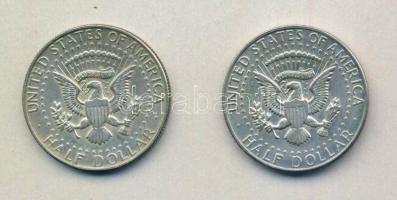 USA 1964/65. 1/2$ Ag "Kennedy" (2x) T:2,2-
USA 1964/65. 1/2 Dollar "Kennedy" (2x...