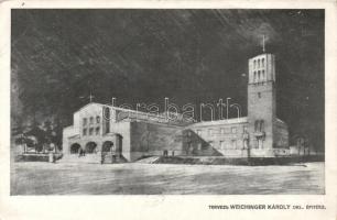 Budapest XXI. Csepel Királyerdő missziós templom tervrajza