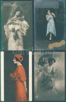 12 db régi HÖLGYEK motívumlap