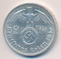 Német 3. Birodalom 1937F 2M Ag "Hindenburg" T:2- German Third Reich 1937F 2 Marks Ag "Hindenburg" C:VF
