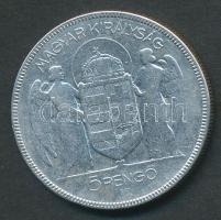 1930. 5P Ag "Horthy jobbra" T:3