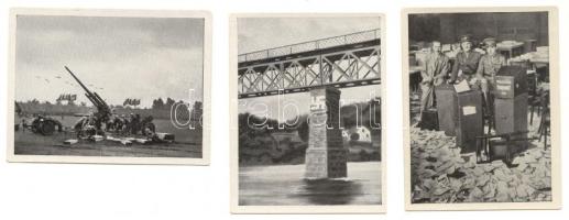 1935-44  3db Német nemzetiszocialista eredeti propaganda cigaretta kártya gyűjtőkép