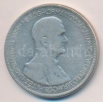 1930. 5P Ag "Horthy jobbra" T:3